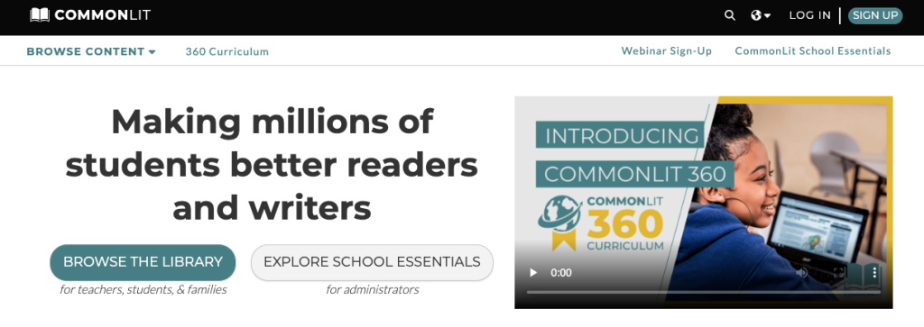 common lit website flyer